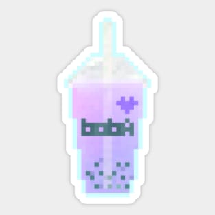 Pixel Boba - Berry Mint Sticker